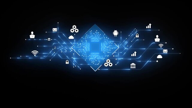 Ai technology, Artificial Intelligence. man using technology smart robot AI, artificial intelligence by enter command prompt for generates something, Futuristic technology transformation. Chat with Ai