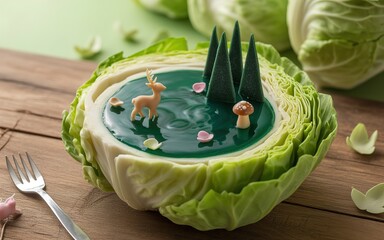 cabbage salad on a plate