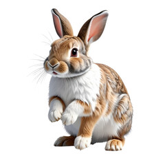 Obraz premium rabbit, on transparent background, cutout