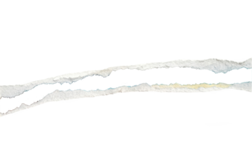 paper ripped line in centre isolated on transparent png