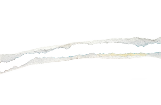 paper ripped line in centre isolated on transparent png