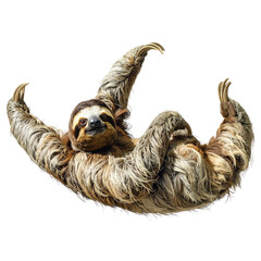 Obraz premium sloth, on transparent background, cutout