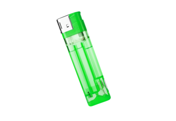 Green marker pen set isolated on transparent background