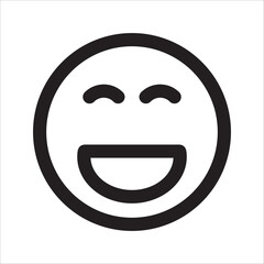 Emoticons icon . Happy and sad emoji symbols. Emoticons with different moods. Smile sign.