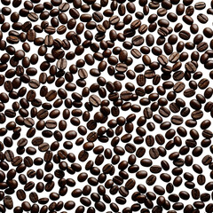 Dark roasted coffee beans filling the entire frame