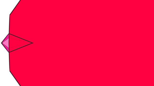 On a partially red background, the diamond or gemstone changes slightly.