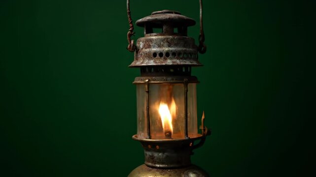 old lantern on the wall