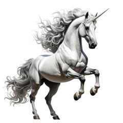 unicorn on a transparent background, cut out