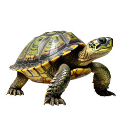 Fototapeta premium turtle on a transparent background, cut out