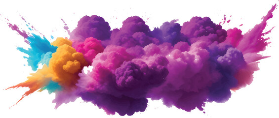 Bright Colorful Paint Splash Background with Watercolor Splatter and Brush Stroke Texture for Modern Abstract Artistic Design Template