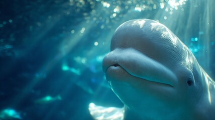 Fototapeta premium dolphin in the water