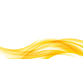 ORANGE YELLOW CURVE WAVE ABSTRACT BACKGROUND DESIGN