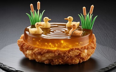 easter cake with candle