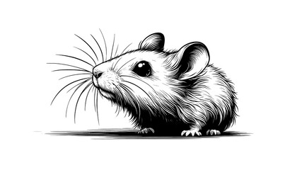 little mouse sneaking
