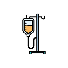 A friendly cartoon illustration of a female nurse wearing a blue uniform and cap with a red cross symbol, and a stethoscope around her neck.