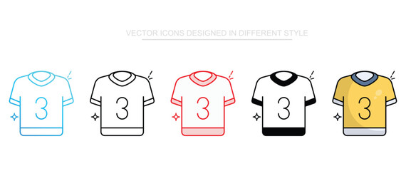 Jersey icon design with white background stock illustration