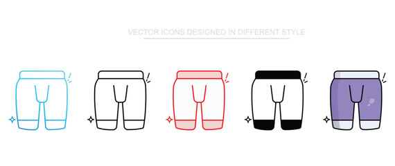 Cycling Short icon design with white background stock illustration