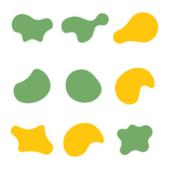 set of colorful stickers