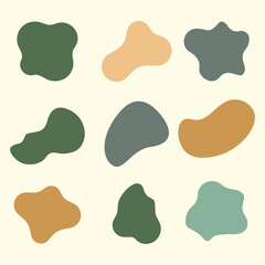 set of dog paw prints