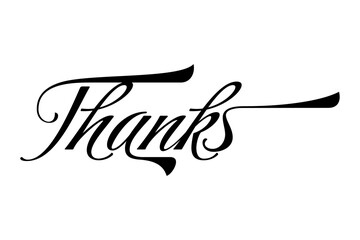 Thanks - Thanks message for card, presentation, business. Expressing gratitude, acknowledgment and appreciation
