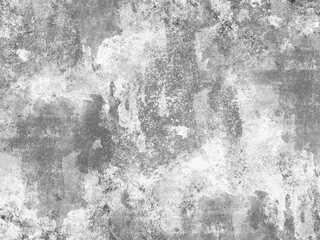 Concrete wall white grey color for background. Old grunge textures with scratches and cracks. White painted cement wall texture.