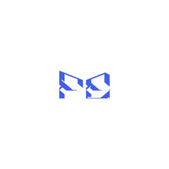 techno geometric style FE square concept abstract monogram initial logo design letter