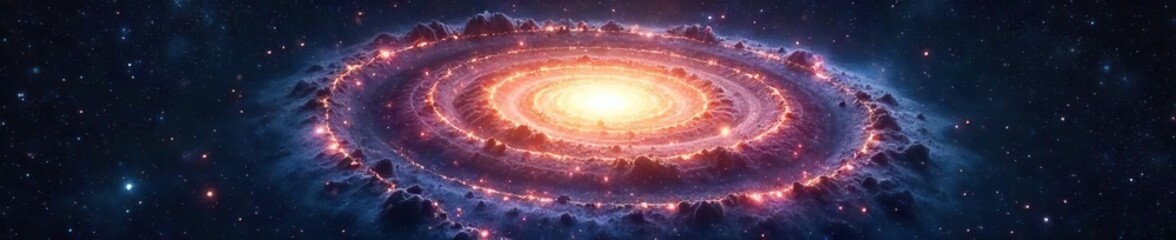 Breathtaking Spiral Galaxy Swirling Stars and Cosmic Dust in Deep Space