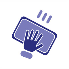 Obraz premium wipe icons. simple colored vector