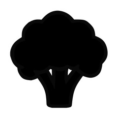 Broccoli Vegetable Icon in Healthy Food Organic Style