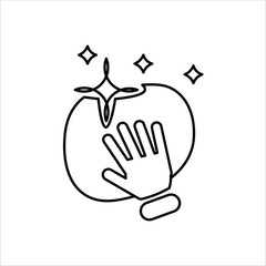 clean icons. simple line vector