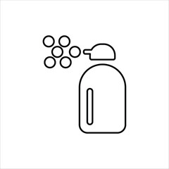 antiseptic icons. simple line vector