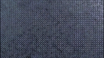3D rendering metal diamond pattern pate texture background, rhombus shapes for design artwork, backdrop or skin product