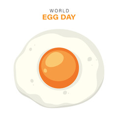 World Egg day vector illustration for poster and banner designs.
