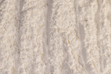 white powdered sugar made from ground beet sugar, white crumbly powdered sugar made from natural beetroot is used in cooking