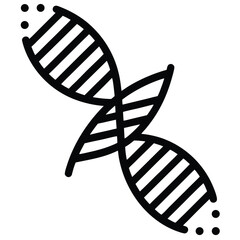 DNA Double Helix Made from Geometric Lines and Dots in Minimal Science Vector