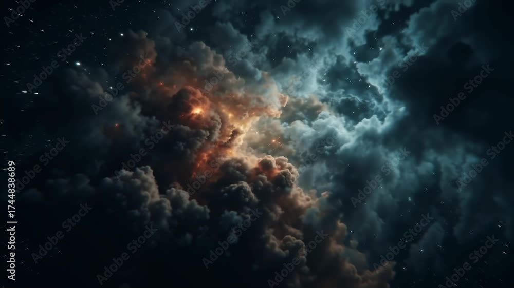 Wall mural nebula space cloud cosmic galaxy background abstract universe