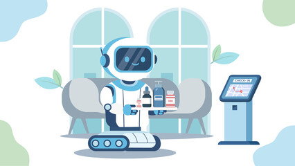 Robot Doctor Operating Smart Hospital Kiosk for Patient Diagnosis