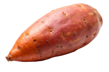 Fresh sweet potato on white background ,PNG. AI GENERATED.