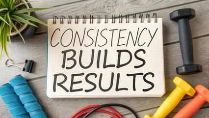 Consistency Builds Results in Fitness Journey with Exercise Equipment and Personal Growth Inspiration