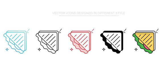 Sandwich icon design with white background stock illustration