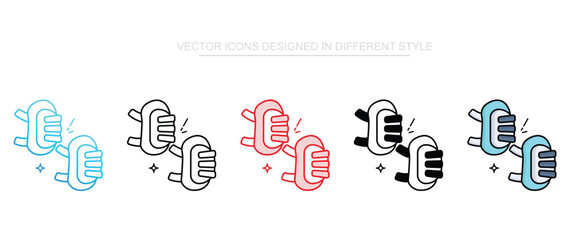 Knee Protector icon design with white background stock illustration
