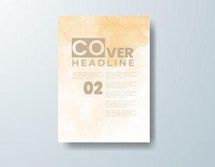 Cards with watercolor background. Design for your cover, date, postcard, banner, logo.