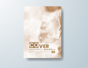 Cards with watercolor background. Design for your cover, date, postcard, banner, logo.