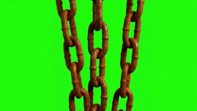 metal chain isolated on white background