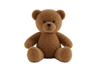 Obraz premium Brown Plush Teddy Bear Perfect for Childrens Books Nursery Decor and Crafting Projects isolated on transparent background
