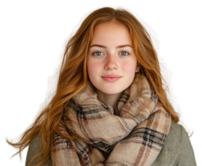 PNG British girl portrait background casual.