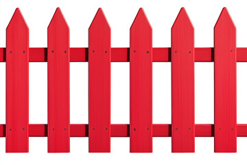 A vibrant red picket fence stands in sharp contrast. This simple fence is a quintessential emblem of home and privacy, a classic touch of Americana
