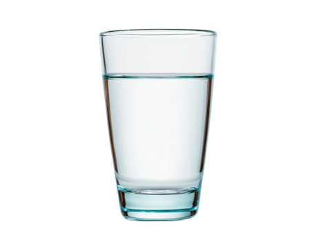 Glass of clear water