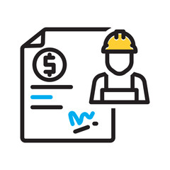 Vector multi color icon for Lock outs