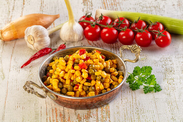 Mexican vegetable mix - corn, pepper and peas